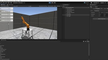 Simulación brazo robótico con Unity