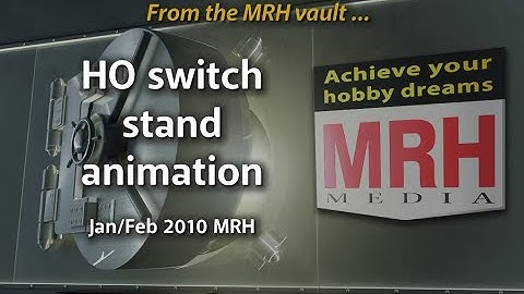 HO switch stand animation demo