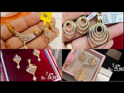 Gold Pendant Set designs With Price and Weight | 22k pure gold Pendant set