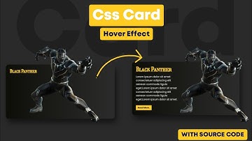 Css Card Hover Effect | Black Panther Card Hover Effect | HTML AND CSS | #Shorts