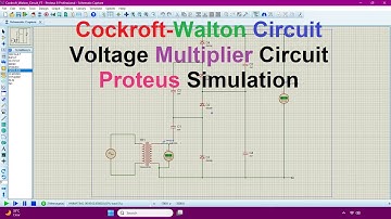 Cockroft-Walton Circuit High Voltage Multiplier Proteus Simulation #CockroftWalton #proteus
