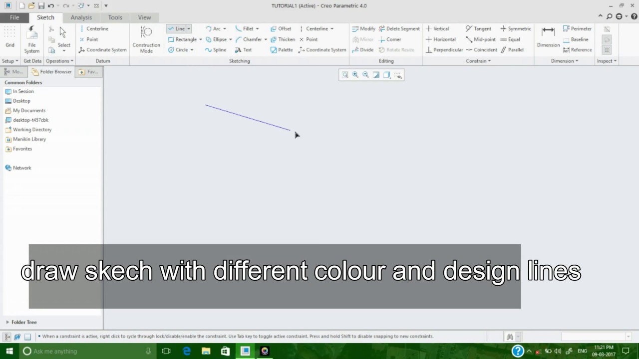 HOW TO USE DIFFERENT DESIGN LINE AND DIFFERENT COLOUR OF LINE IN CREO 4