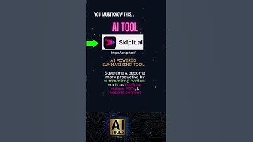 Skipit.ai - AI Tool for Summarizer [Artificial Intelligence][Summarizer]