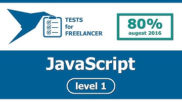 Freelancer - JavaScript - level 1 - test (80%)