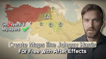 How to Create Stunning Maps Like Johnny Harris for Free with GeoLayers 3 in After Effects #Geolayers