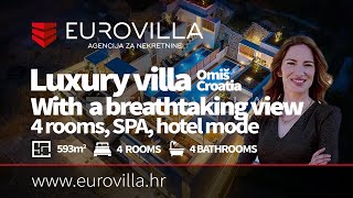 Eurovilla Luxury Villa With A Breathtaking View Near Omiš