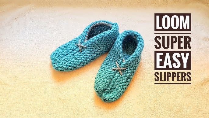 Clog Slippers - a loom knit pattern