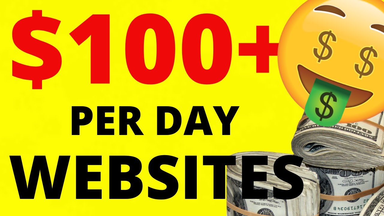 TOP 9 sites to Make 100 Per Day ONLINE Make MONEY websites YouTube
