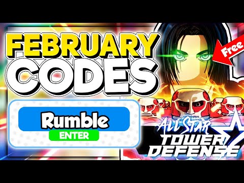 Roblox All Star Tower Defense Codes for February 2023