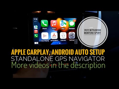 Apple Carplay and Android Auto setup on 2022 Mitsubishi Montero Sport Black Series 4x2 AT