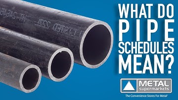 What Do Pipe Schedules Mean? | Metal Supermarkets