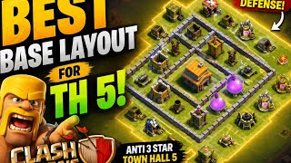 Best TH5 Base Layout in Clash of Clans 2026 🏆 | Town Hall 5 Best Defense Base screenshot 5