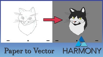 How to convert analogue line art into vector art in Toon Boom Harmony