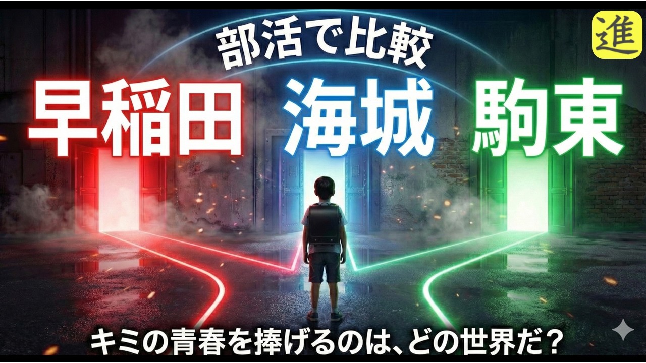 [中学校比較]早稲田・海城・駒場東邦の部活動を比較【ラジオ動画】
