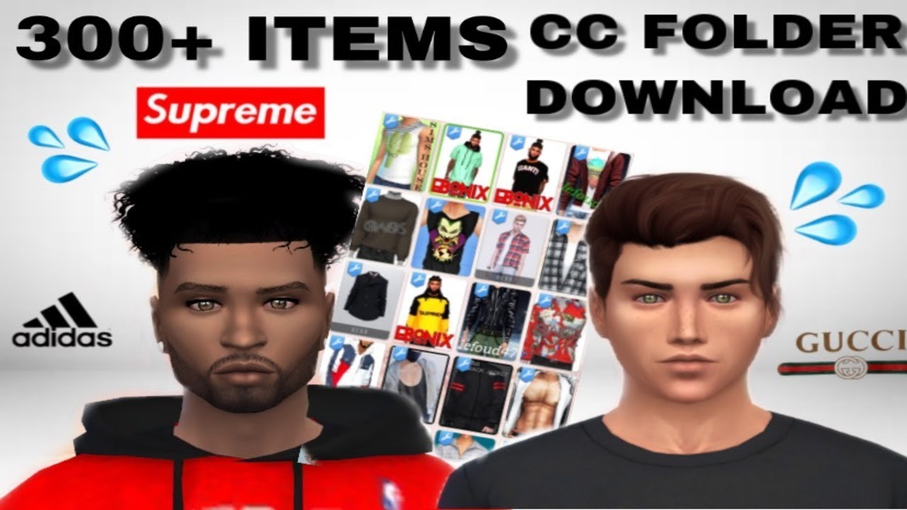 BEST SIMS 4 MALE CC HAUL//CC FOLDER//300+ITEMS!! - YouTube