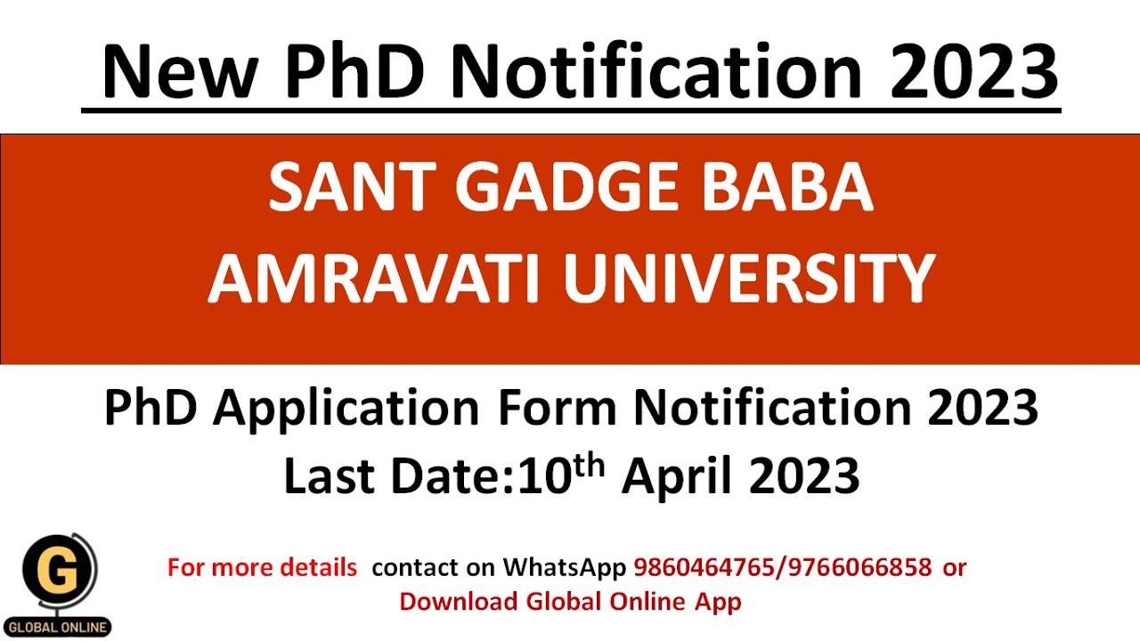 phd entrance exam amravati university 2023