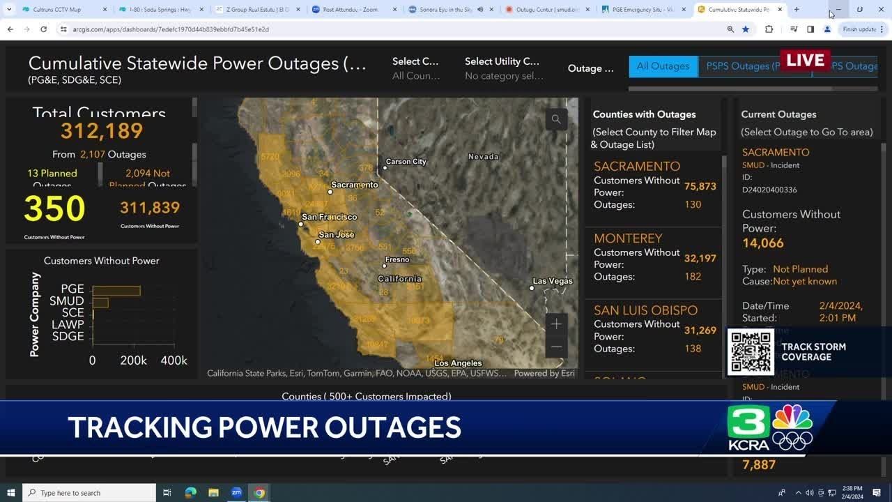 Wind Update Northern California Weather Alert | Feb. 4 wind update at 2:30 p.m ...