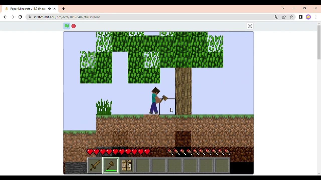 Jugando Paper Minecraft! Scratch YouTube