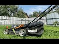 Газонокосилка (аккумуляторная) Worx WG779E из Леруа Мерлен: обзор от А до Я