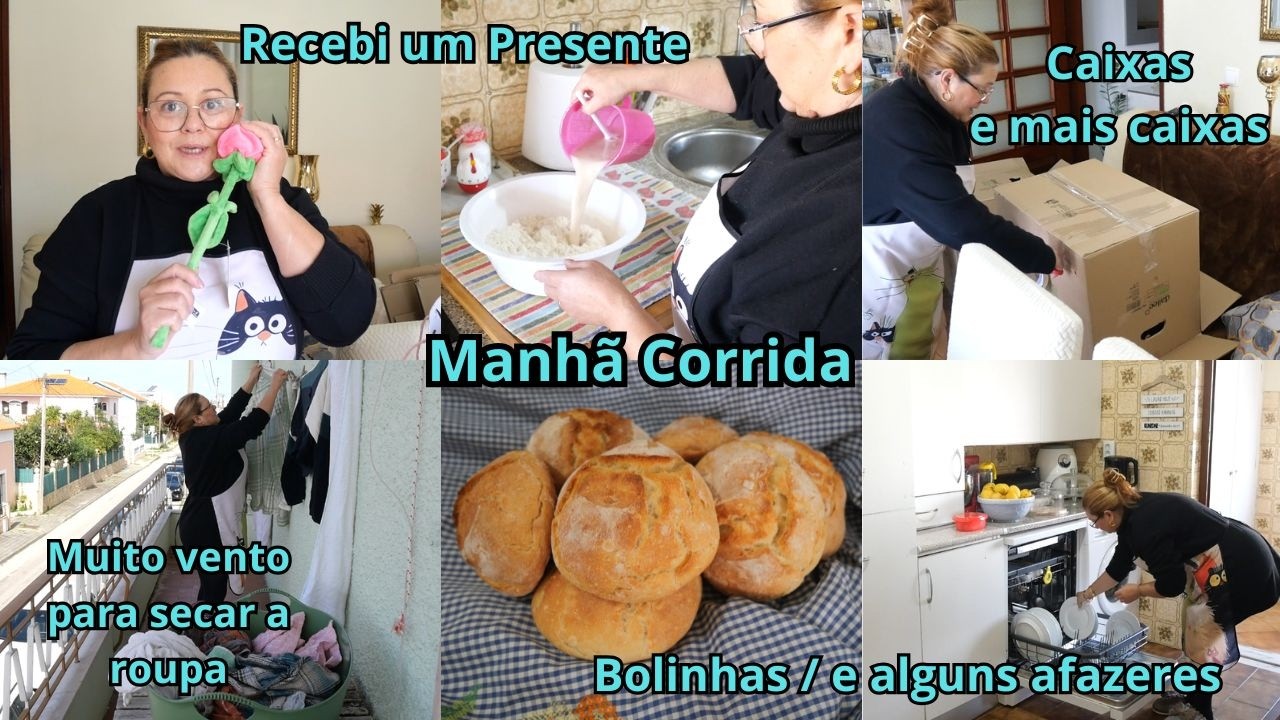 MANHÃM CORRIDA// DESABAFEI UM POUCO// FIZ BOLINHAS CASEIRAS  ELES DERAM ME UM PRESENTE ❤️❤️