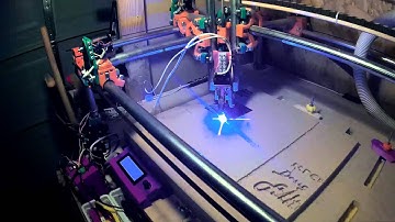 MPCNC with JTP Laser - First Picture Lase