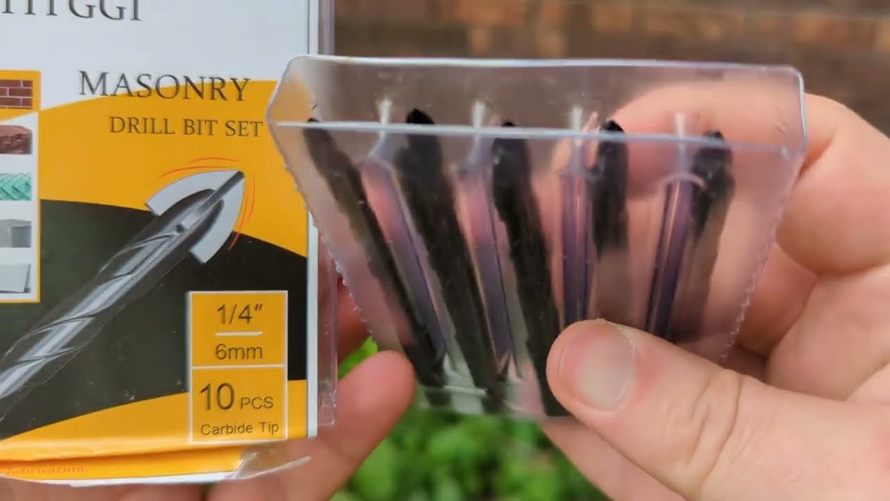 I needed these masonry drill bits, and they worked!