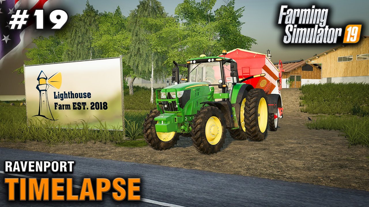 FS19 Timelapse Ravenport 19 lime Spreading YouTube