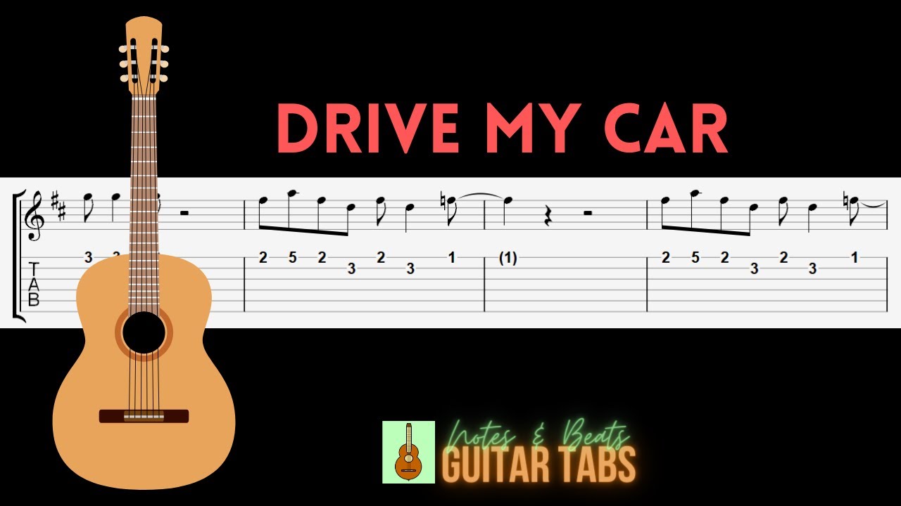 The Beatles Drive My Car GUITAR TAB YouTube