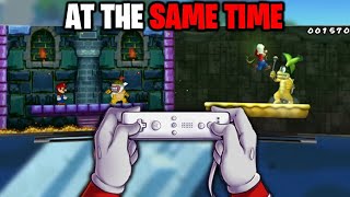 I beat TWO Mario Games with ONE Controller