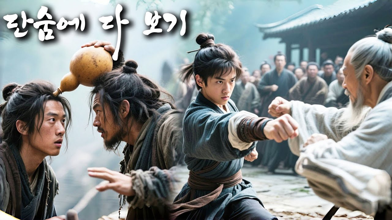 거지에게 머리를 세 번 톡톡 쳤는데, 소년은 절세의 무공을 깨달았다! 한 방에 전설의 고수 날려버린 충격 반전! #kungfu #역전 #무술 #드라마