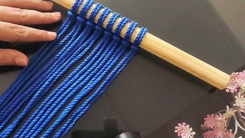 Macrame - Macrame wandhanger * Macrame wandhanger eenvoudig