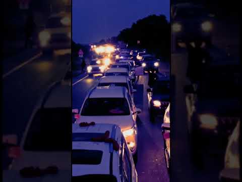 बेसिक शिक्षा मंत्री सतीश द्विवेदी का काफिला