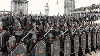ОБОРОНА АННУЛОНДА - 4,000 Воинов Гондора VS 10,000 Урук-Хаев Изенгарда - Rise Of Mordor