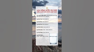 Lịch uống nước ấm giúp bạn kiểm soát nước ấm | Dr Ngọc #short #shorts #drngoc