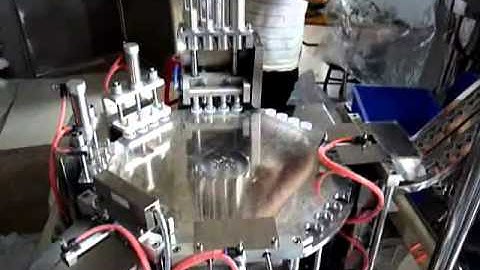 4 Cavity Plastic Cap Wadding Machine