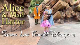 Lane&#39;s Disneyland Stroll with Alice of Wonderland and the Mad Hatter