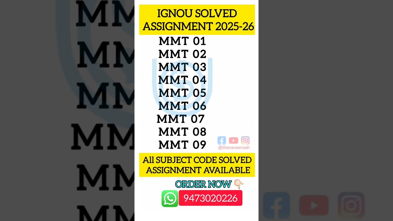 ignou M.Sc(MACS) solved assignment 2025-26// 