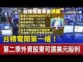 台積電開第一槍！ 第二季外資股東可選美元股利