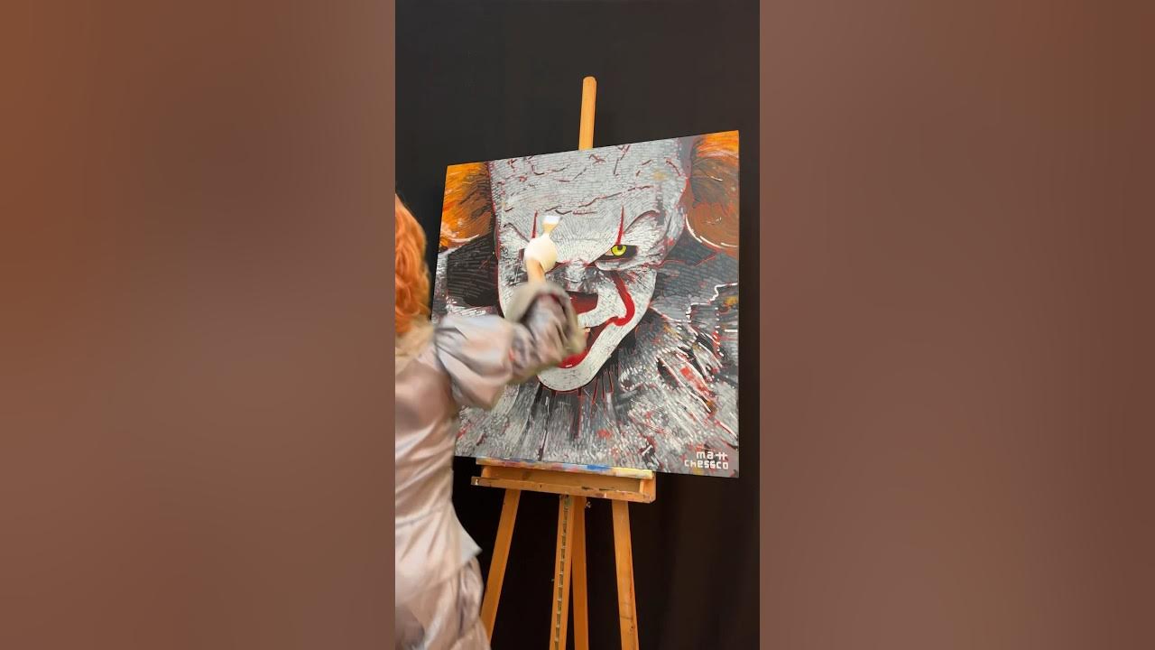 Painting IT for Halloween. #IT #halloween #pennywise @hulu Painting IT for Halloween. #IT #halloween #pennywise @hulu