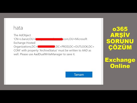 o365 Exchange Online Arşiv Etkinleştirme Hatası | Arşiv Özelliği Açılmıyorsa Yapılması Gereken