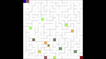Solving Maze  (20 x 20) with Loops and Portals using Q-Learning