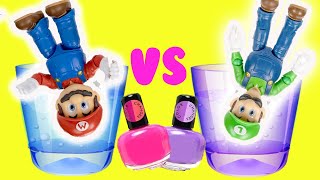 The Super Mario Bros Movie DIY Color Changing Nail Polish Custom! Crafts for Kids with Luigi image