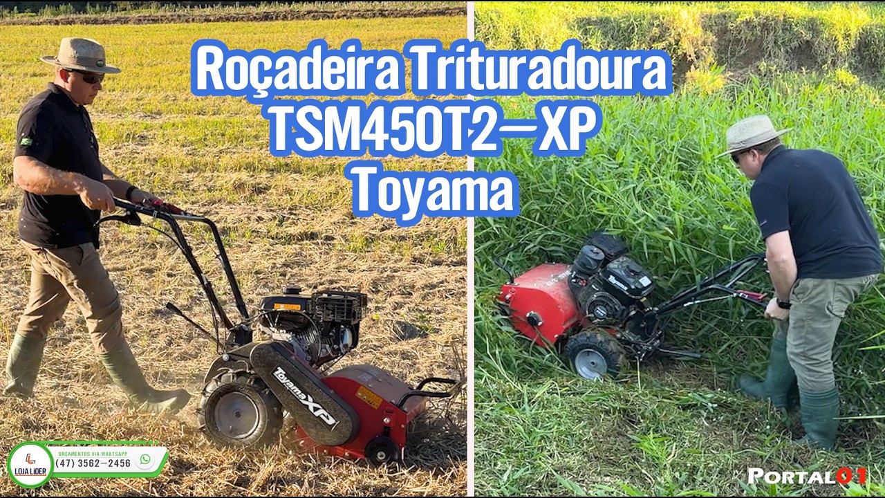 Roçadeira Trituradora TSM450T2-XP 7 HP Toyama