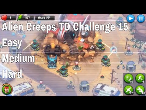 Alien Creeps TD Challenge 15 Without Any Extra Hero