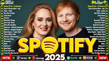 Ed Sheeran, Maroon 5, The Weeknd, Dua Lipa, Bruno Mars, Adele 🏈 Top 100 billboard 2025 this week