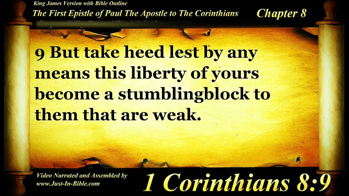 1 Corinthians Chapter 8 - Bible Book 46 - The Holy Bible KJV Read Along Audio/Video/Text