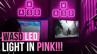 Lumoonosity WASD Pink Neon Sign, Wall Decor, Room Decor screenshot 4