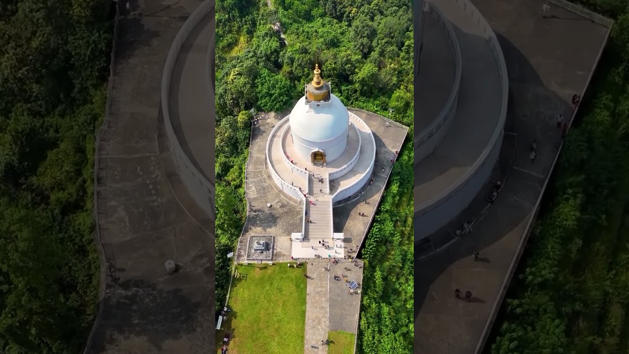 Shanti Stupa offers breathtaking panoramic views of Pokhara, Phewa Lake, and the Annapurna range ✨