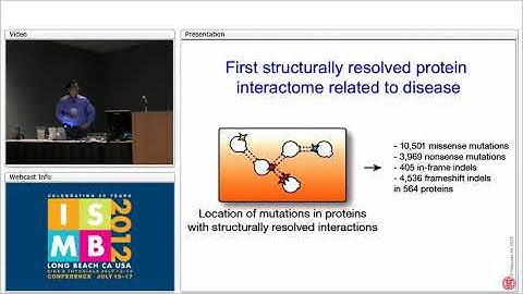 Understanding human disease through 3D protein interactome network - Haiyuan Yu - ISMB 2012