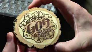 Laser engraving in Arambol